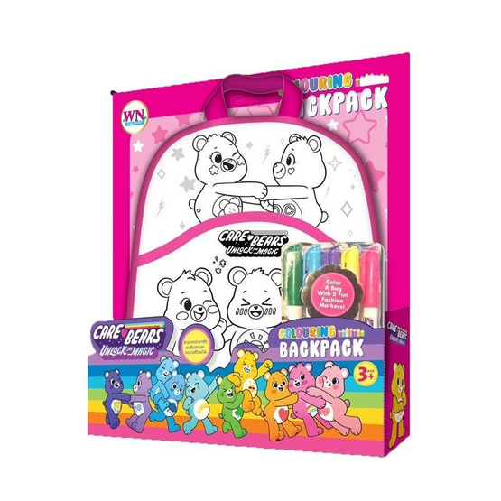 Wanna กระเป๋าสะพายระบายสี Care Bears (ชมพู) Colouring BACKPACK