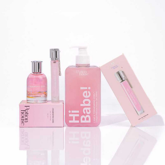 Potion House เซ็ท Shower Gel 320ml + Perfumed 10ml+50ml กลิ่น Charming Girl