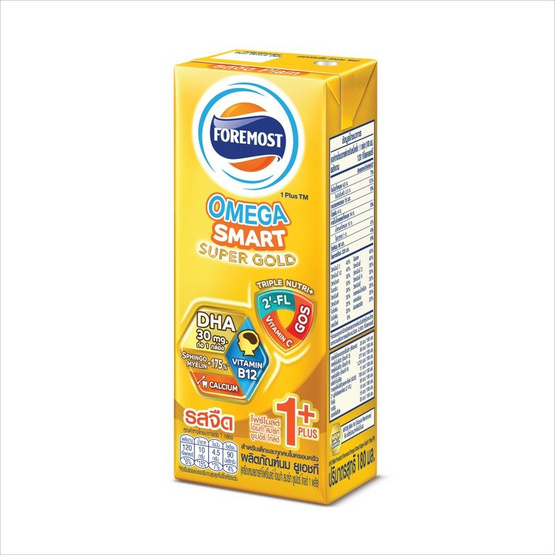 โฟร์โมสต์ โอเมก้า สมาร์ท ซูปเปอร์ โกลด์ 1 พลัส 180 มล. (แพ็ก9กล่อง)