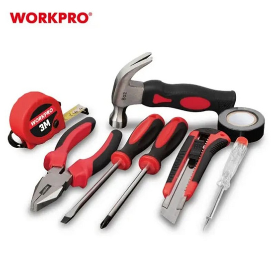 WORKPRO ชุดเครื่องมือช่างประจำบ้าน 8 ชิ้น