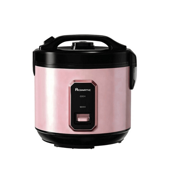 Aconatic หม้อหุงข้าว ขนาด 1.8 ลิตร รุ่น AN-RCC1834 สีชมพูดำ