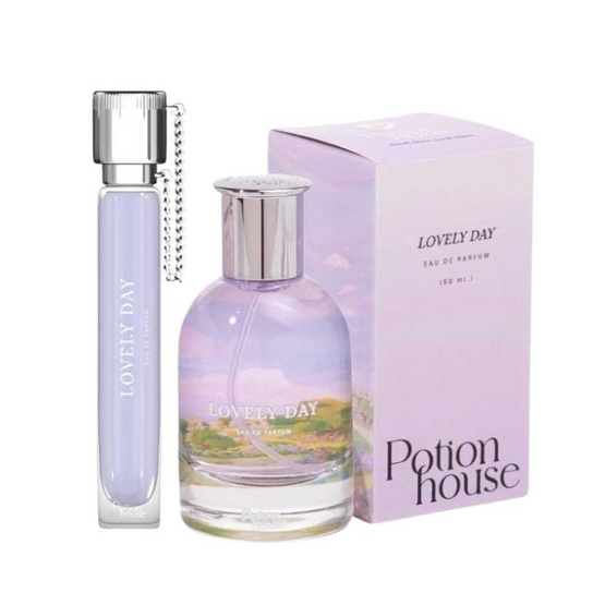 Potion House โพชั่น โอ เดอ พาร์ฟูม บาย โพชั่น เฮ้าส์ 50ml+10ml กลิ่น Lovely Day (แพ็ก 2 ชิ้น)
