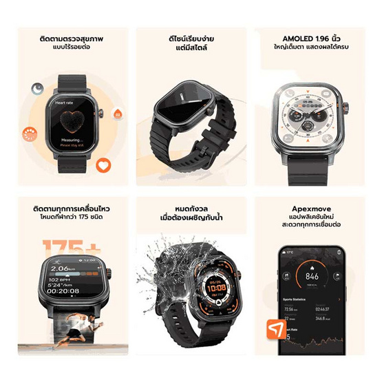 Kospet นาฬิกา Smart Watch รุ่น PULSE