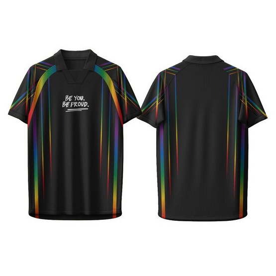 เสื้อคอปก สีดำ Be You Be Proud