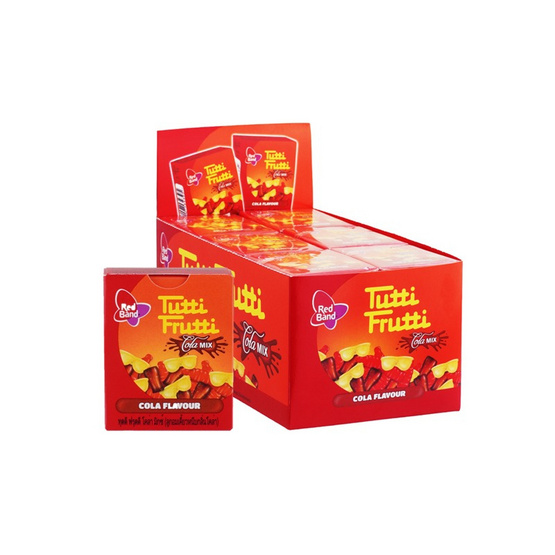 ทุตตีฟรุตตี้ เยลลี่กลิ่นโคล่ามิกซ์ 15 กรัม (แพ็ก 24 ชิ้น)