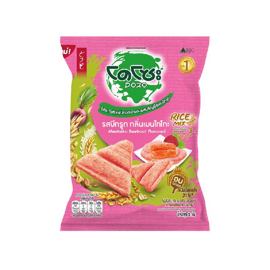 โดโซะไรซ์มิกซ์ ข้าวอบกรอบกลิ่นซอสเมนไทโกะ 50 กรัม (แพ็ก 6 ชิ้น)