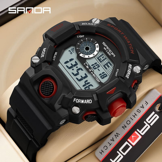SANDA นาฬิกา รุ่น SW326S-BK/RE