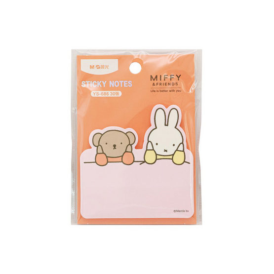 M&G Sticky Notes กระดาษโน้ตแถบกาวไดคัท 30 แผ่น Miffy คละลาย (แพ็ก 4 ชุด)