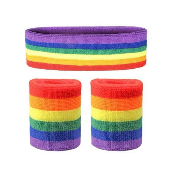 CC Pride สปอร์ตเซ็ต คาดหัวและข้อมือ 3 ชิ้น