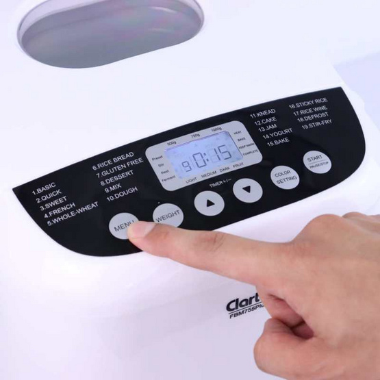 Clarte เครื่องทำขนมปัง  รุ่น FBM755Plus
