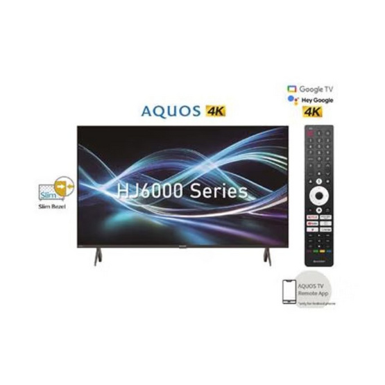SHARP ทีวีแอลอีดี 65 นิ้ว (4K, LED, GOOGLE TV) 4T-C65HJ6000X