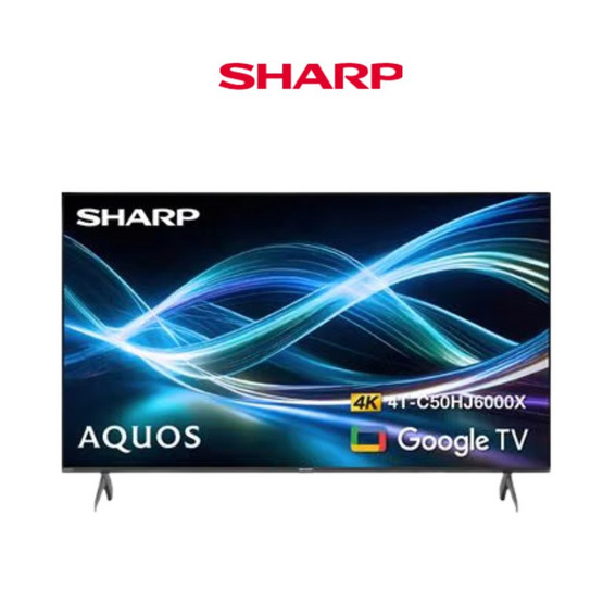 SHARP ทีวีแอลอีดี 50 นิ้ว (4K, LED, GOOGLE TV) 4T-C50HJ6000X