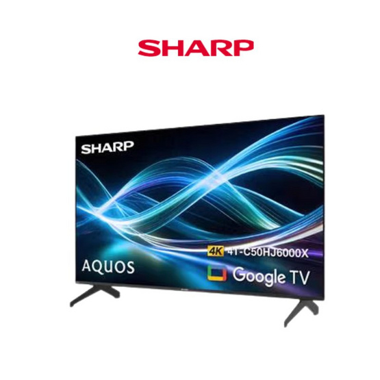 SHARP ทีวีแอลอีดี 50 นิ้ว (4K, LED, GOOGLE TV) 4T-C50HJ6000X