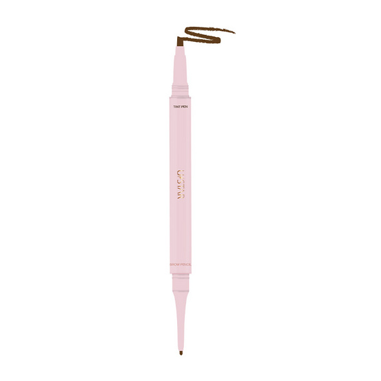 Ustar ดินสอเขียนคิ้วและไลเนอร์ 2 In 1 Slim Brow Pencil & Liner 0.07 กรัม+0.5 กรัม