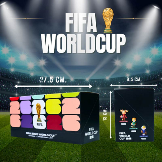 2026 World Cup Series ฟิกเกอร์มาสคอต ฟุตบอลโลก 2026 รุ่น Base Edition 9ซม.