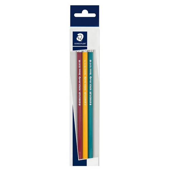 STAEDTLER ดินสอดำ HB Norica Novelty 13245 แท่งคละสี แพ็ก 3 (6 แพ็ก 18 แท่ง)