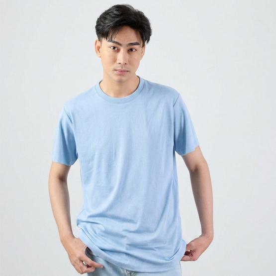 M2S Lifestyle เสื้อยืดคอกลมชาย ฟ้าประกาย