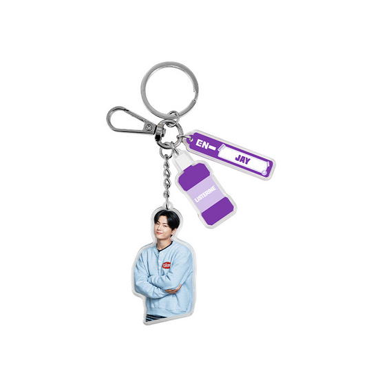 ลิสเตอรีน คูลมินต์ 500 มล. แพ็กคู่ (1 Box) แถมฟรี พวงกุญแจ Enhyphen 7 แบบ
