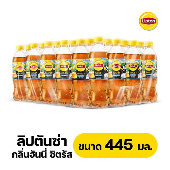 ลิปตันซ่า ฮันนี่ซิตรัส 445 มล. (ลัง 24 ขวด)