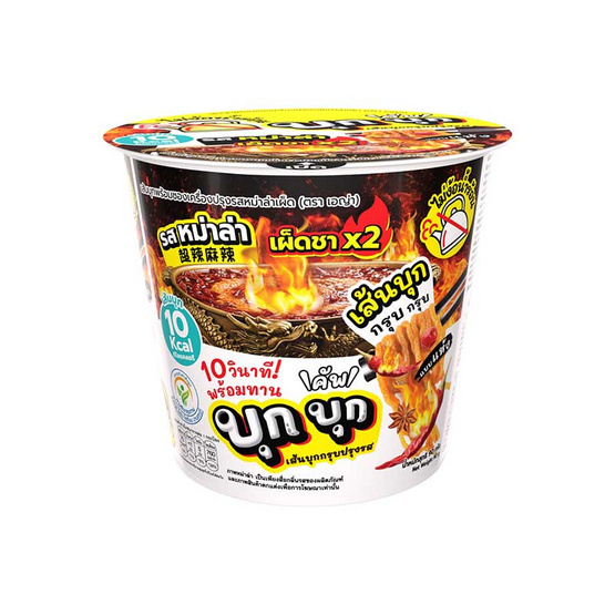 เอญ่าเส้นบุกคัพแบบแห้ง รสหม่าล่าเผ็ดX2 90 กรัม (แพ็ก 6 ถ้วย)