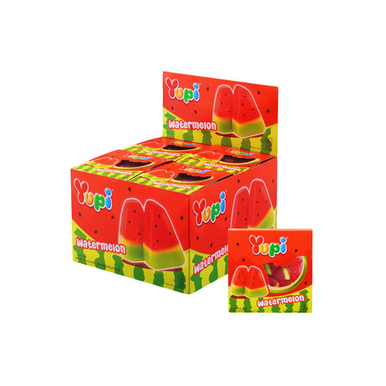 ยูปี้ เยลลี่วอเตอร์เมลอน 30 กรัม (แพ็ก 24 ชิ้น)