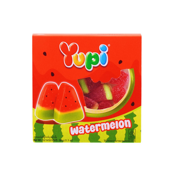 ยูปี้ เยลลี่วอเตอร์เมลอน 30 กรัม (แพ็ก 24 ชิ้น)