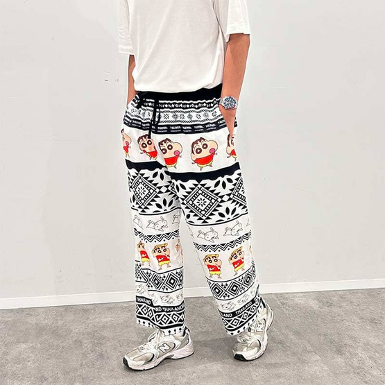M2S Lifestyle กางเกงขายาว Shinchan รุ่น Mono Graphic Free size