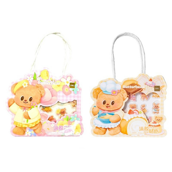 Deli สติ๊กเกอร์ ButterBear HY242 (แพ็ก 2 ชุด)
