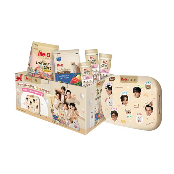มีโอ โกลด์ x เพอร์เซส ลิมิเต็ด กิฟท์บ็อกซ์ หมอน PERMEOW กอดนุ่ม