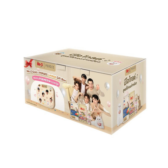 มีโอ โกลด์ x เพอร์เซส ลิมิเต็ด กิฟท์บ็อกซ์ หมอน PERMEOW กอดนุ่ม