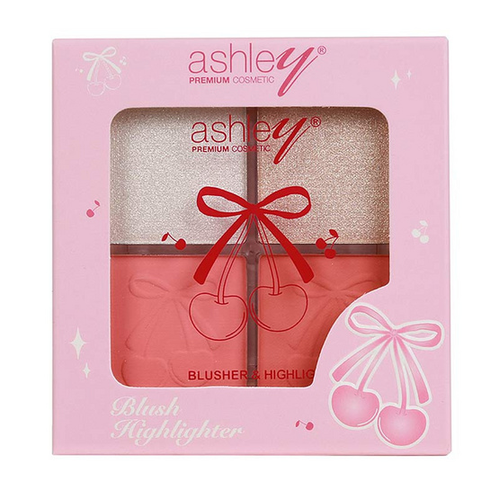 Ashley บลัชออนและไฮไลท์ Cherry Glow Palette 8 กรัม