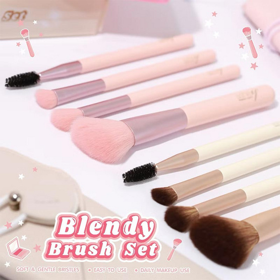 Ashley เซ็ทแปรงแต่งหน้า Blendy Brush Set (4ชิ้น)