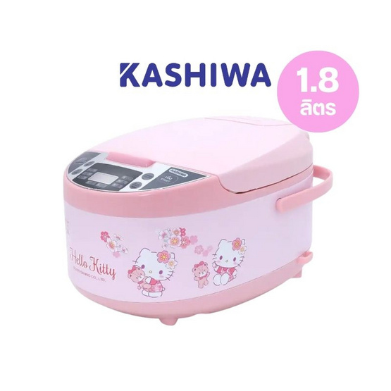 Kashiwa หม้อหุงข้าวดิจิตอล ลาย HELLO KITTY ความจุ 1.8 ลิตร รุ่น RC-1803