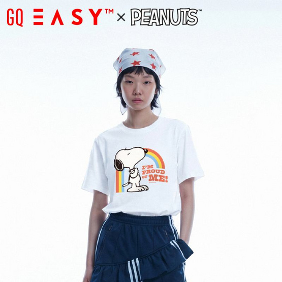GQ EASY จีคิว อีซี่ เสื้อสนูปปี้ ไพรด์ สีขาว