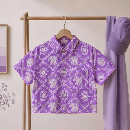 KORU เสื้อครอป รุ่น VIP ม่วง