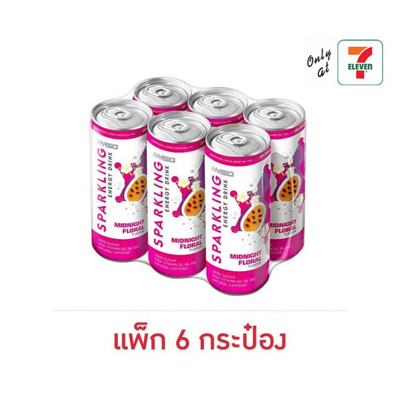 เอ็ม150สปาร์คกลิ้ง มิดไนท์ ฟลอรัล 245 มล. แพ็ก 6 กระป๋อง