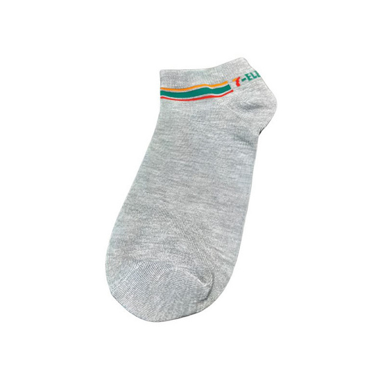 ถุงเท้าเยื่อไผ่ข้อเว้าตาตุ่ม ลาย 7-Eleven ขนาด 23-25 CM. สีเทา แพ็ก 2 ชิ้น