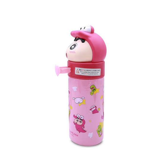 X&W กระบอกน้ำสแตนเลส Caryon Shinchan รุ่นชินจังหัวไดโนเสาร์ 350ml.