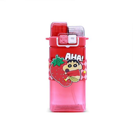 X&W กระบอกน้ำพลาสติกไตรตัน Caryon Shinchan รุ่น 2 หลอด 520ml.