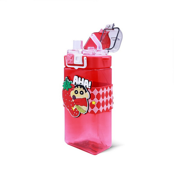 X&W กระบอกน้ำพลาสติกไตรตัน Caryon Shinchan รุ่น 2 หลอด 520ml.