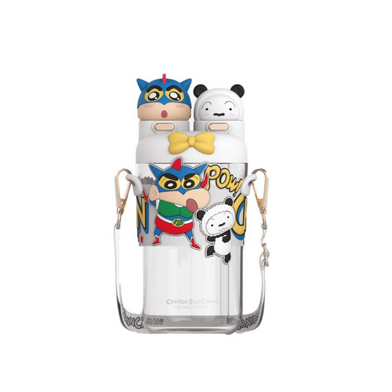 X&W กระบอกน้ำพลาสติกไตรตัน Caryon Shinchan รุ่น 2 หัว 700ml.