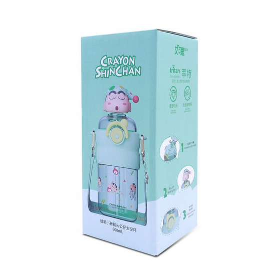 X&W กระบอกน้ำพลาสติกไตรตัน Caryon Shinchan รุ่นหัวดุ๊กดิ๊ก 700ml.