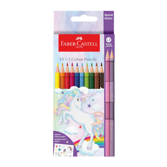 Faber-Castell ดินสอสีไม้ยูนิคอร์น 12 สี