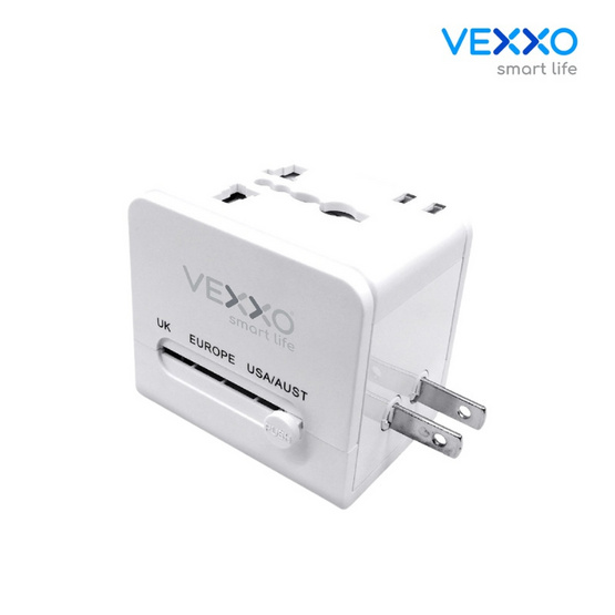 VEXXO Travel Adapter ปลั๊กแปลง 4in1 รุ่น  VAP-10W