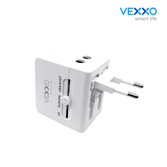 VEXXO Travel Adapter ปลั๊กแปลง 4in1 รุ่น  VAP-10W