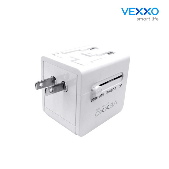 VEXXO Travel Adapter ปลั๊กแปลง 4in1 รุ่น  VAP-10W