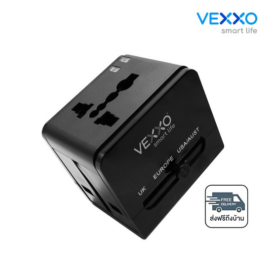 VEXXO Travel Adapter ปลั๊กแปลง 4in1 รุ่น  VAP-30W