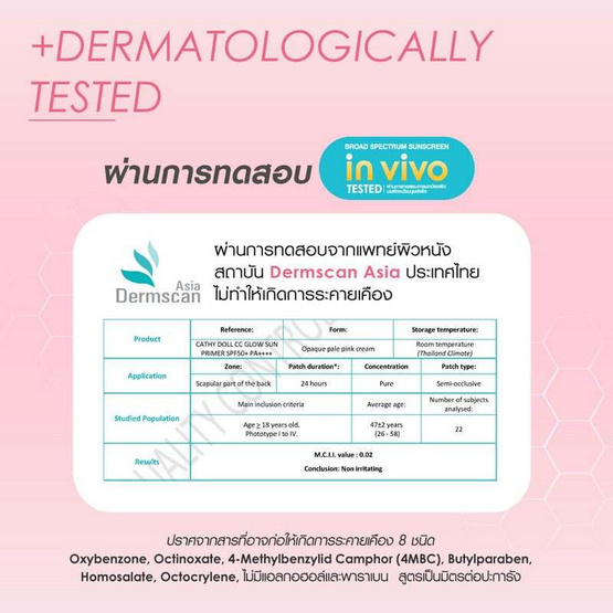 เคที่ดอลล์ ซีซี โกลว์ ซัน ไพรเมอร์ SPF50+ PA++++ 40 มล.