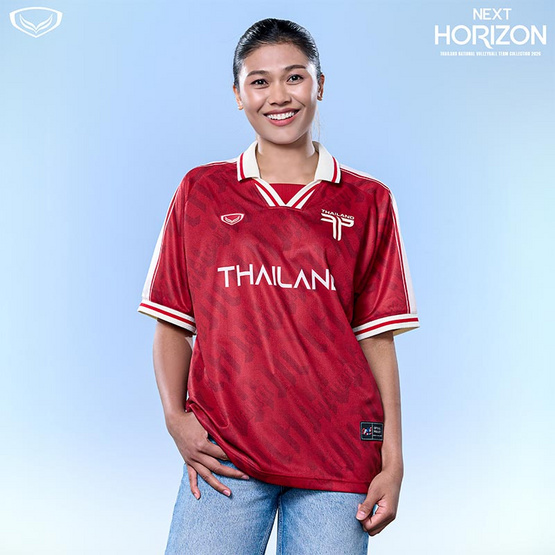 เสื้อลำลองตัดต่อ Thailand แดง