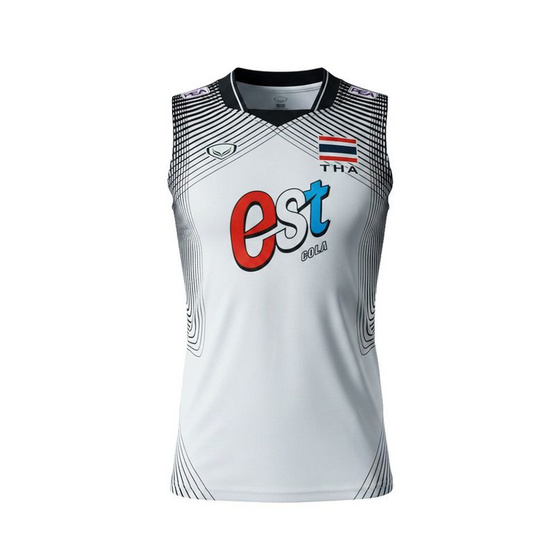 เสื้อวอลเลย์บอลทีมชาติชายแขนกุด ขาว
